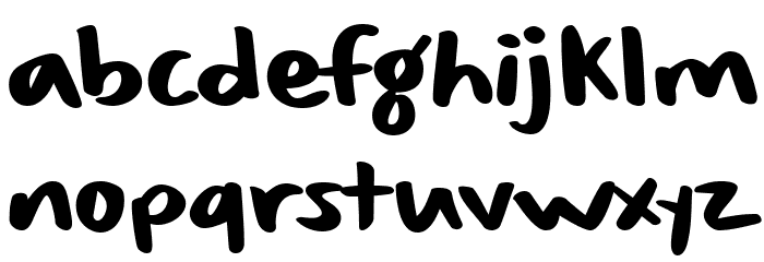 Sizable Quantity Font LOWERCASE
