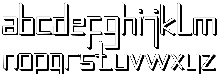 sicapcus Font LOWERCASE