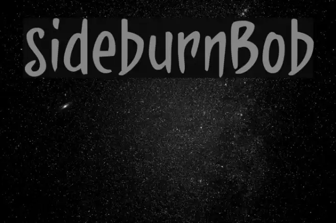 sideburnBob Font examples