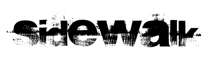 sidewalk Font