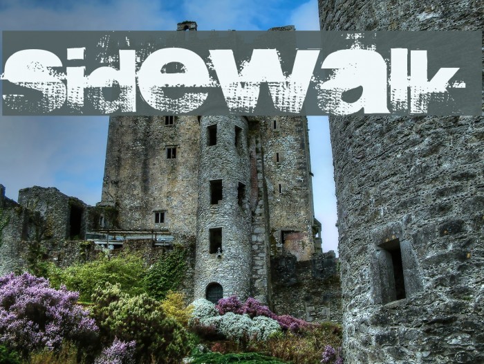 sidewalk 字体 examples