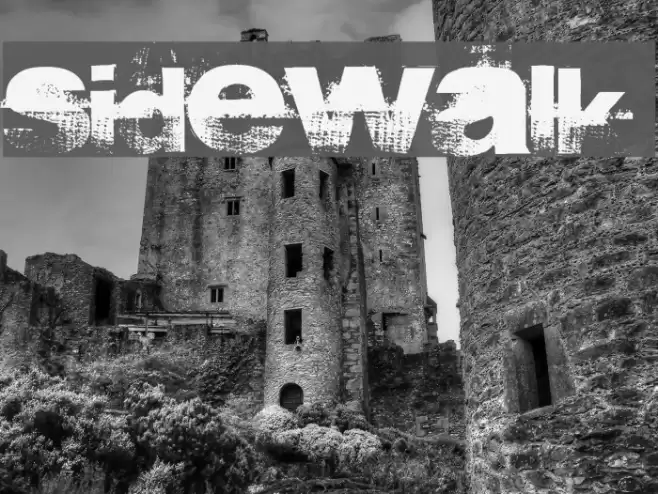 sidewalk Font examples