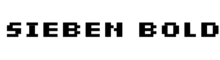 sieben Bold  Frei Schriftart Herunterladen