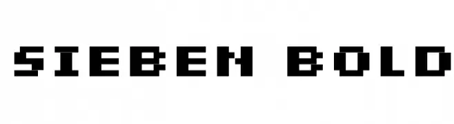 sieben Bold  Frei Schriftart Herunterladen