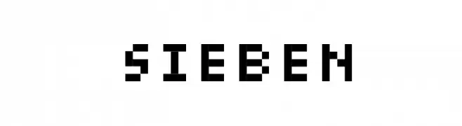 sieben  Free Fonts Download