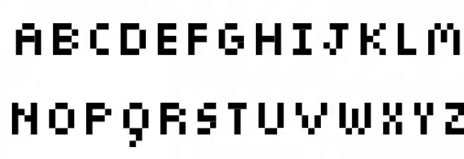 sieben Schriftart Groß