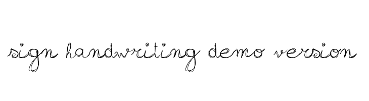 sign-handwriting_demo-version  免费字体下载
