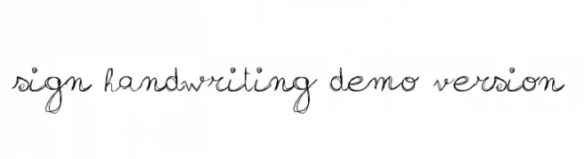 sign-handwriting_demo-version  Frei Schriftart Herunterladen