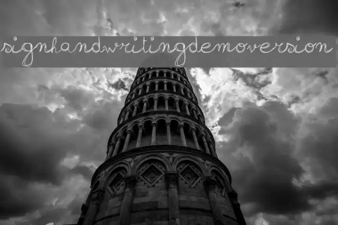 sign-handwriting_demo-version Font examples