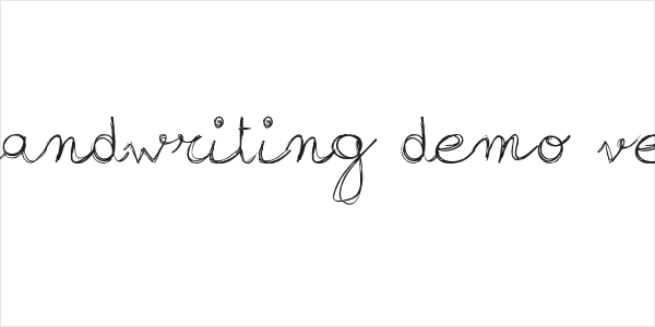 sign-handwriting_demo-version Logo