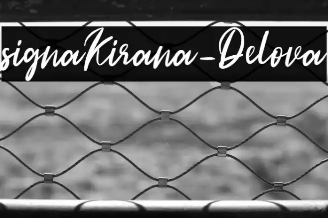 signaKirana-Delova Font examples