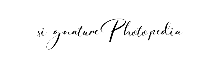 signature Photopedia  les polices de caractères gratuit tlcharger