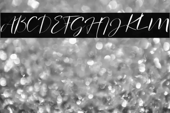 signature Photopedia Font examples