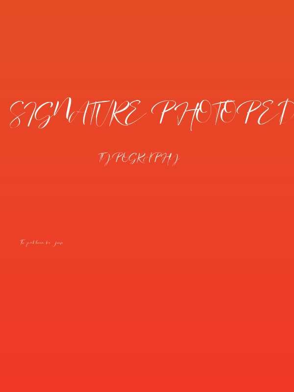 signature Photopedia Poster