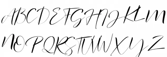signature Photopedia Schriftart Groß