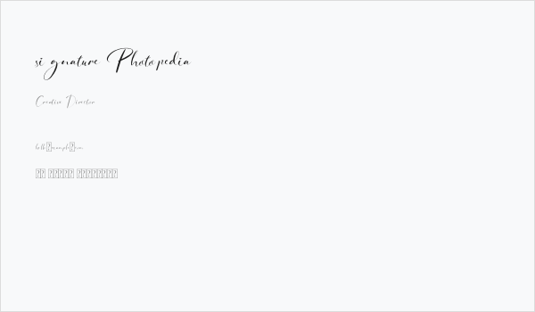 signature Photopedia Business Card