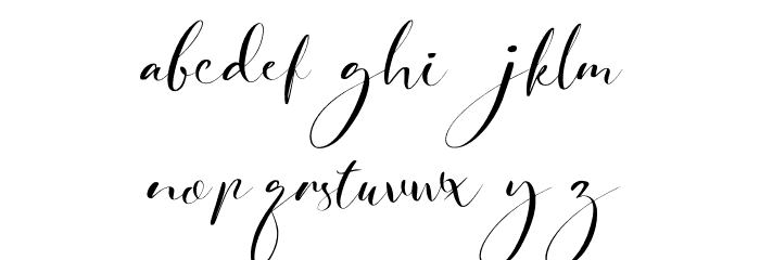 signature Photopedia Font LOWERCASE