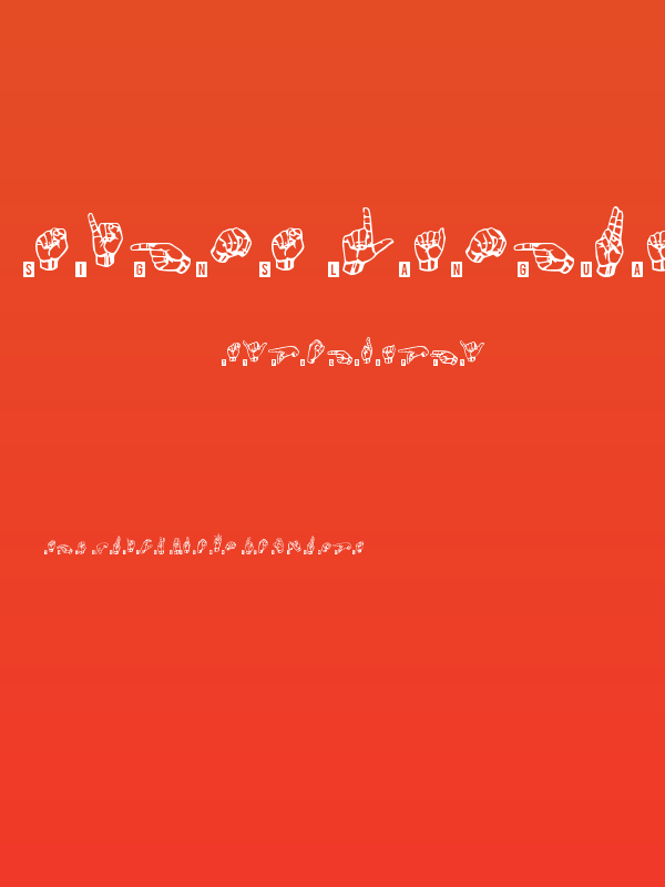 signs language tfb Poster