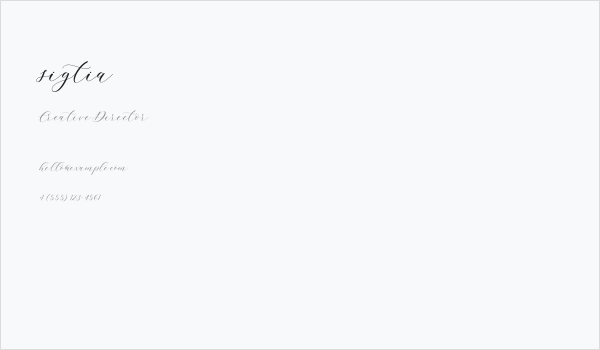 sigtia Business Card