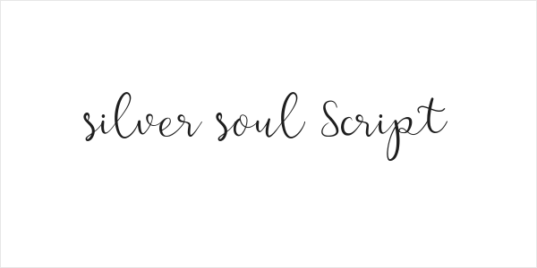 silver soul Script Logo