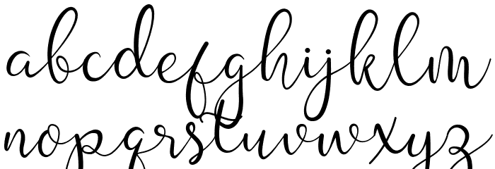 silver soul Script Font LOWERCASE