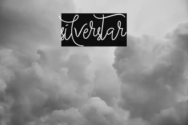 silverstar Font examples