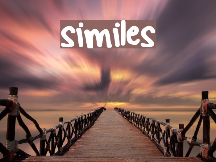 similes Font examples