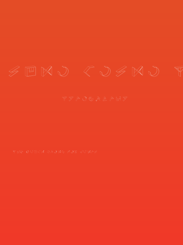 simo cosmo type Poster