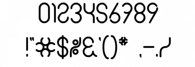 simple font Шрифта ДРУГИЕ символов