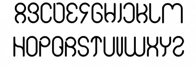 simple font 字体 大写
