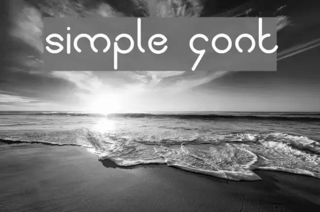 simple font Шрифта examples