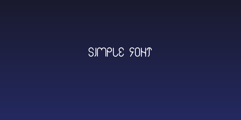 simple font Social Header