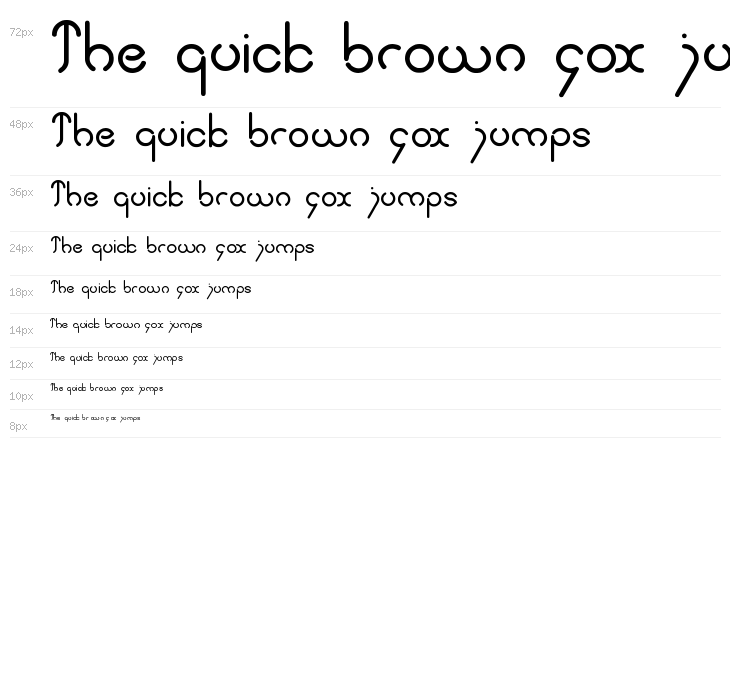 simple font Waterfall