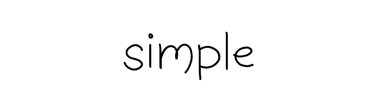 simple font