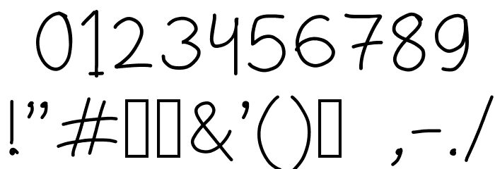 simple Font OTHER CHARS