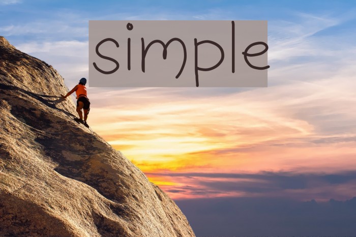 simple Font examples