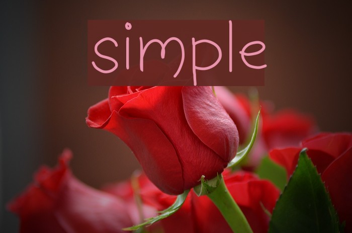 simple Font examples