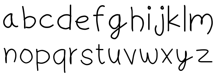 simple Font LOWERCASE