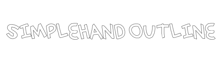 simplehand outline  les polices de caractères gratuit tlcharger