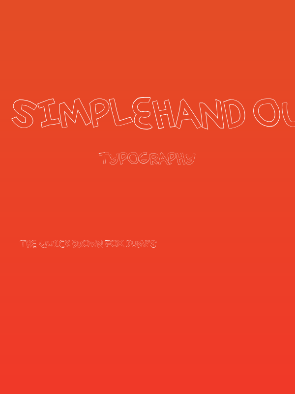 simplehand outline Poster