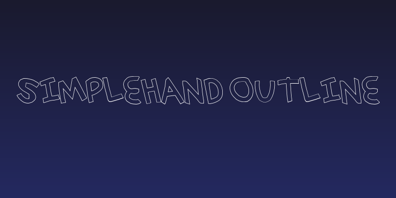simplehand outline Social Header