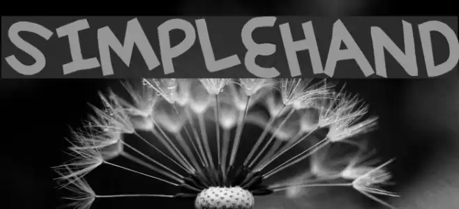 simplehand Font examples