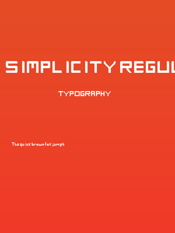 simplicity Regular Poster