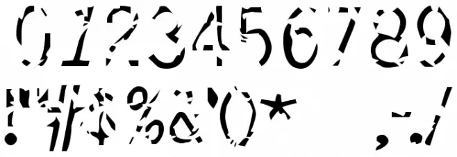 simulation Font OTHER CHARS