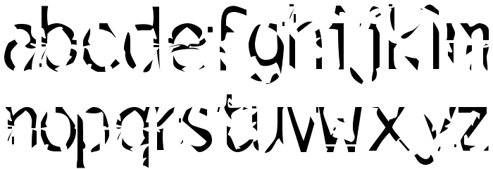 simulation Font LOWERCASE