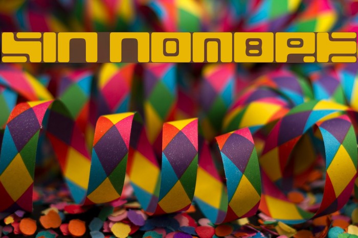 sin nombre フォント examples