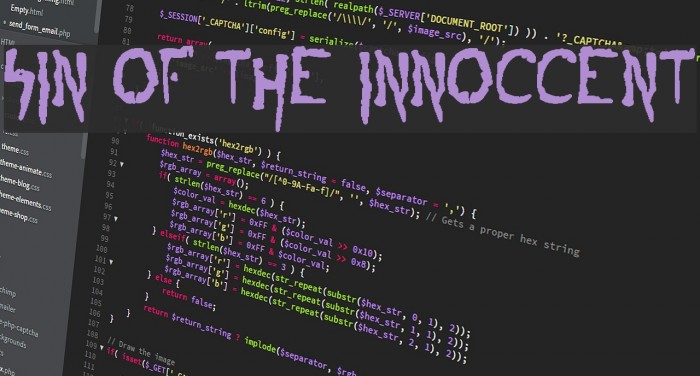 sin of the innoccent Font examples