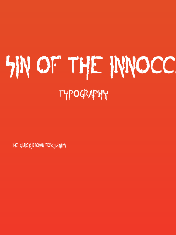 sin of the innoccent Poster