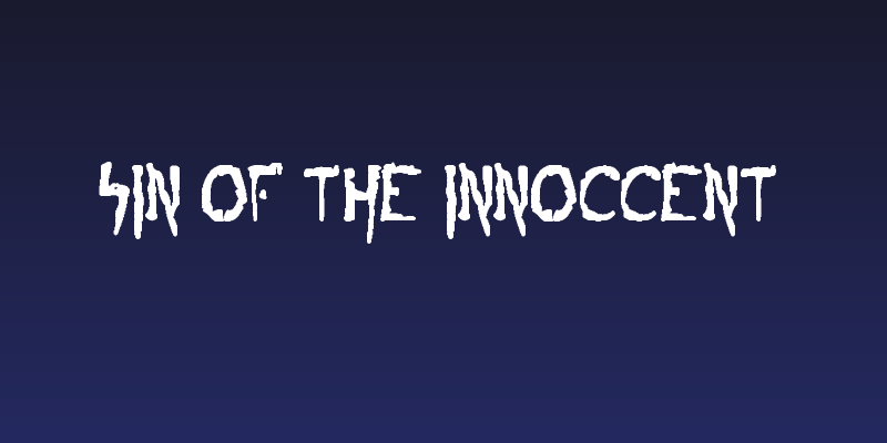 sin of the innoccent Social Header