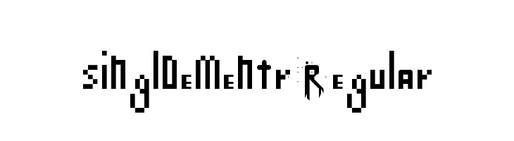singlDementr Regular  Free Fonts Download